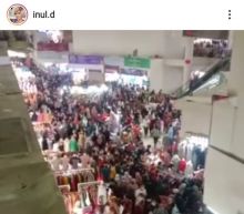 Unggahan Inul mengenai membludaknya pasar tanah abang