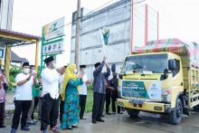 Bupati Lepas 2700 Paket Premium Ramadhan Berkah 1442 H Dari Baznas Inhil (foto/ist) 