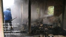 Kondisi rumah terbakar di Kebun Kapas Bengkalis