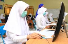 Ilustrasi pelajar menggunakan jilbab. Foto: Internet
