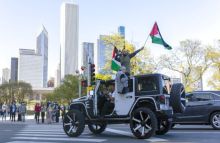 Aksi unjuk rasa di Denmark mendukung Palestina Merdeka. Foto: Detik.com