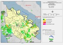 Informasi sebaran hujan yang terjadi di Provinsi Riau. (Sumber: BMKG Stasiun Pekanbaru)
