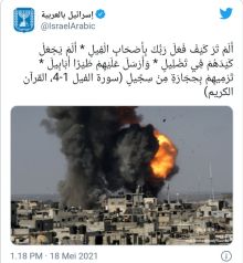 Akun organisasi pro Israel kutip Surah Al Fiil untuk benarkan penyerangan