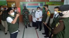 Disebut Presiden Pelalawan Zona Merah, Wabub Bersama Forkopimda Sidak Diskes (foto/Ardi) 