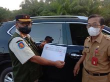 Masuk Pangkalan Kerinci Didata dan Tes Rapid Antigen (foto/Ardi) 