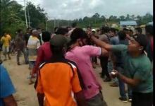 Aksi pemukulan anggota SP NIBA oleh massa SPTI tertangkap kamera