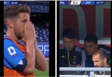 Viral Ronaldo dan Tim Juventus Tegang Tonton Napoli vs Verona, Netizen: Hampir Masuk Liga Malam Jumat (foto/int) 