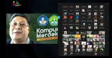 Rektor Unri saat membuka kongres IKA Unri