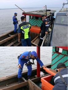 Patroli Laut di perairan Selat Bengkalis