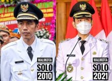 Foto Jokowi Dibandingkan Gibran Walikota Solo, Netizen: Semoga Bisa Gantikan Presiden (foto/int) 