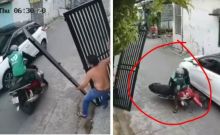 Hampir Celaka Gara-gara Pagar Besi Jatuh, Ini yang Dilakukan Ojol ke Pemilik Rumah (foto/int) 