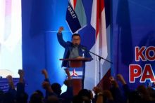 Moeldoko saat menghadiri KLB di Sumatera Utara. Foto: Internet