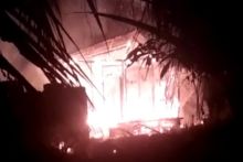 Kebakaran sebuah rumah di Bengkalis