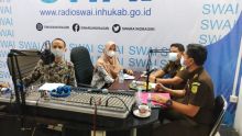 Sapa Masyarakat, Kejari Inhu Gelar Talkshow Special Lewat Radio SWAI FM
