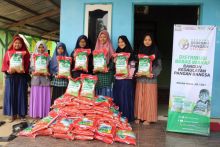 Beras Wakaf Terus Menyapa Santri di Pelosok Riau (foto/int)