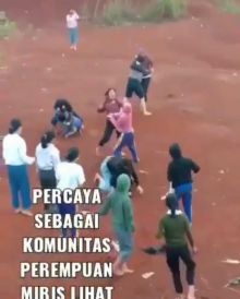 Aksi Kekerasan Kelompok Wanita di Depok