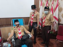 Kwarcab Pramuka Pekanbaru Gelar Donor Darah (foto/ist)