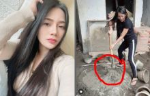 Video Selebgram Pemersatu Bangsa Berlliana Lovell Ngaduk Semen, Netizen: Awas Ngilu Pinggang (foto/int)