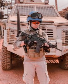 Briptu Hikma Nur Syafa [Instagram/@hikmanursyaa]