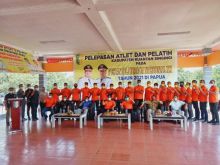 Saat pelepasan atlet