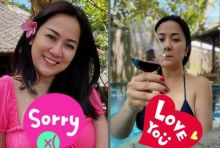 Makin Hot, Tante Ernie Pakai Bikini Hitam Two Piece di Kolam Renang, Brondong Auto Klepek-klepek (foto/int)