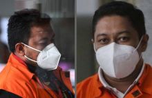 Walikota Tanjungbalai, Syahrial (kiri) dan mantan Penyidik KPK Stepanus Robin Pattuju (kanan) tersandung kasus Rp 1,6 Milyar (foto/int)