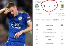Jamie Vardy Cetak Gol Bunuh Diri, Leicester City Vs Burnley Berakhir Imbang (foto/int)