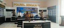Polres Bengkalis saat mengikuti hari kesaktian pancasila 1 Oktober 2021