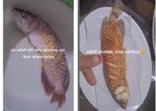 Geram Suami Enggak Bersihkan Akuarium, Istri Lakukan Sendiri, Eh Arwananya Mati Lalu Digoreng, Netizen Langsung Menangis (foto/int)