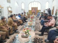 Sejumlah pengurus PWI saat audensi ke Bupati Bengkalis