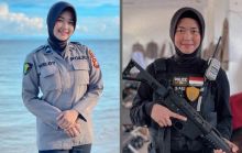 Bripda Weldy Polwan Cantik , Netizen: Bening Ya (foto/int)