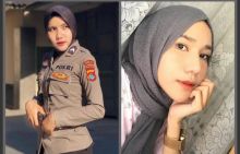 Bripda Destyana Polwan Cantik Berhijab yang Netizen Sebut Mirip Berbie (foto/int)