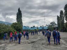 Para siswa siswi disekolah MTs N Bengkalis