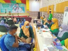 Vaksinasi yang digelar partai PKB Bengkalis