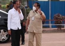 Presiden RI Joko Widodo dan Menteri Pertahanan Prabowo Subianto. Sumber: Instagram/@dahnil_anzar_simanjuntak