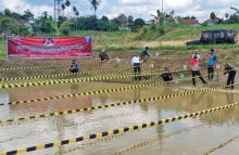 Suasana mancing bareng rekan media dengan Rutan Kelas I Sialang Bungkuk, Sabtu, 23 Oktober 2021 pagi.