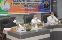 Sekda Bengkalis saat membuka road map