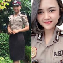 Transformasi Polwan Cantik [Instagram/@dhiraayuparamartha]