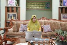 Saat raker melalui zoom meeting 