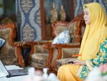 Saat Bunda PAUD Inhil ikut Webinar