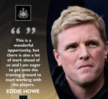 Eddie Howie [Instagram/@nufc]
