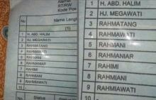 Viral Kartu Keluarga Unik Hj Megawati, Netizen: Kalau Manggil Rah Dateng Semua (foto/int)