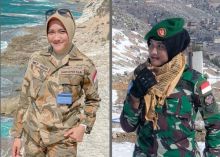 Prajurit TNI Berhijab Cantik Ini Bertugas di Lebanon, Netizen: Cakep Bener (foto/int)