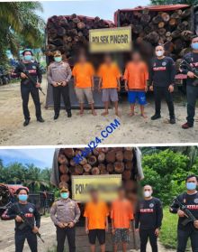 Barang bukti dan para tersangka