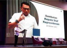 Kepala Staf Kepresidenan Moeldoko Diusir Massa Aksi Kamisan di Semarang (foto/int)