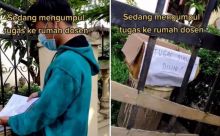 Viral Video Mahasiswa Kumpulkan Tugas Kuliah di Kardus, Netizen: Mungkin Dosennya Trauma Covid-19 (foto/int)