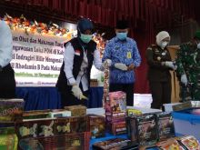 Saat pemusnahan hasil penindakan