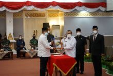 Saat Bupati Alfedri Terima DIPA dan Dana Transfer 2022