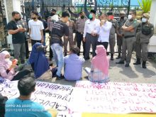 Aksi Unras Mahasiswa di Bengkalis