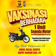 Flyer vaksinasi berhadiah 